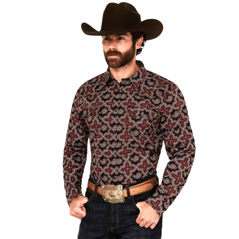 Cody James Men's Daybreak Geo Pearl Snap Western Shirt XL Rodeo Paisley NEW